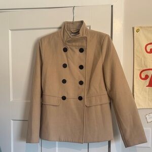 Old Navy Tan Double-Breasted Pea Coat